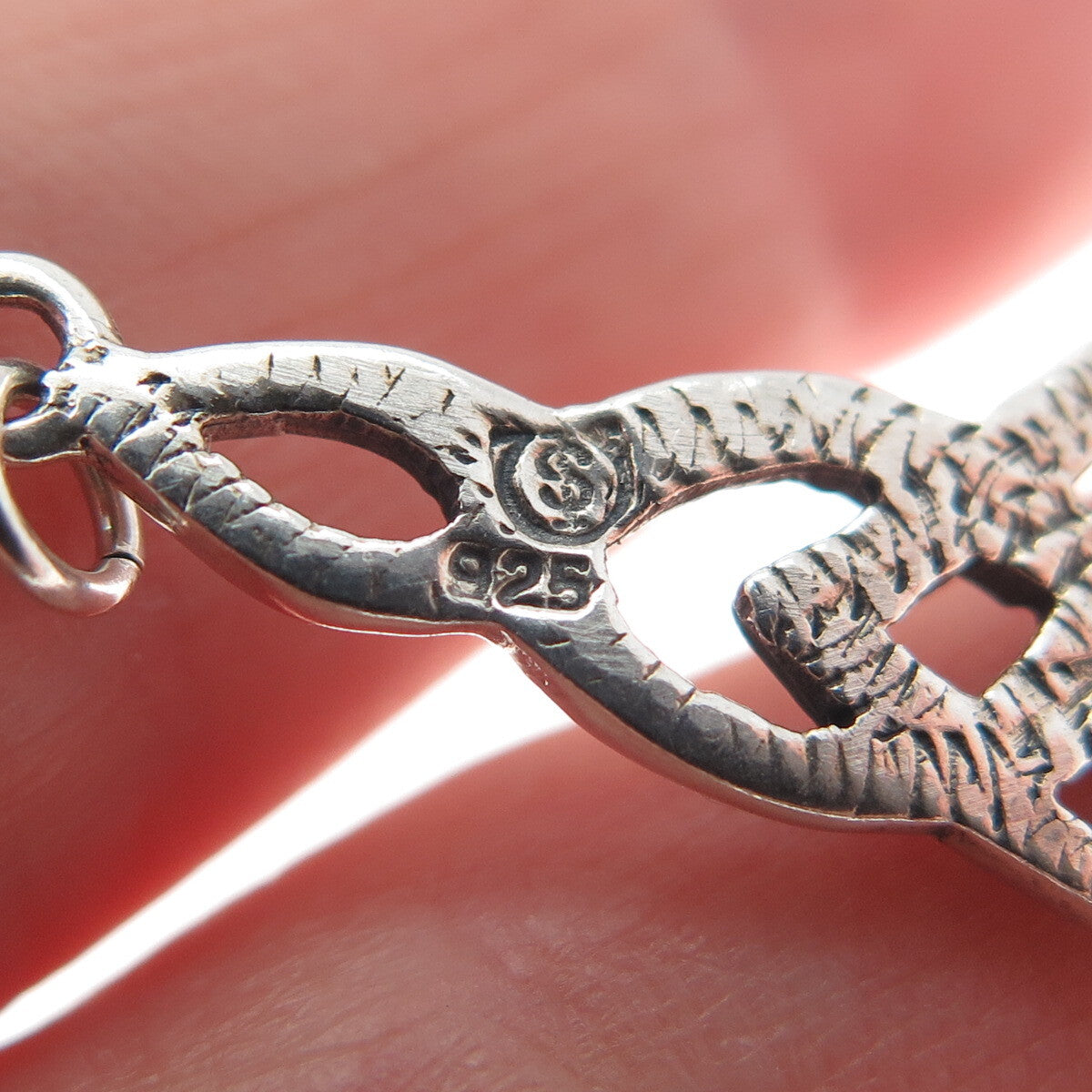 925 Sterling Silver Vintage Celtic Knot Centerpiece Pendant