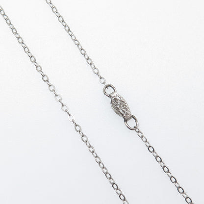 D. NAGIN MFG. 925 Sterling Silver Vintage Seagull Bird Cable Chain Necklace 18"