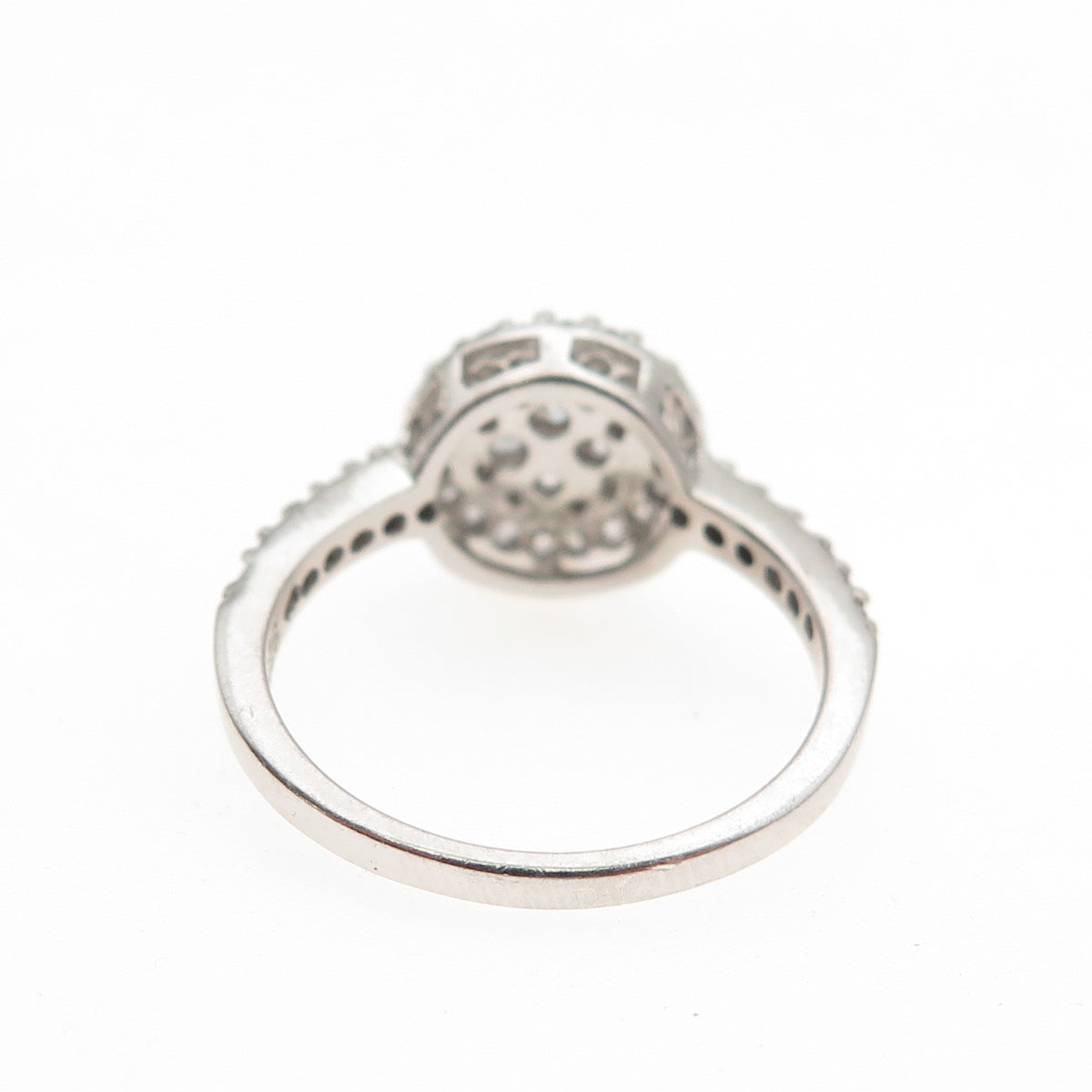 925 Sterling Silver Round-Cut C Z Promise Ring Size 6