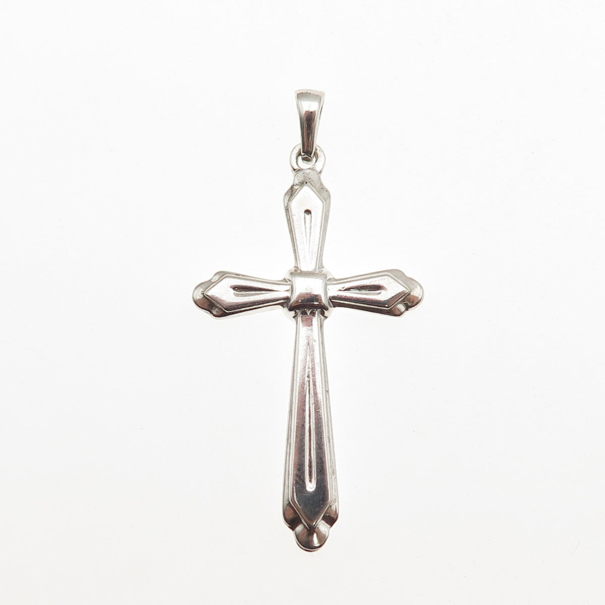 925 Sterling Silver Vintage Cross Charm Pendant