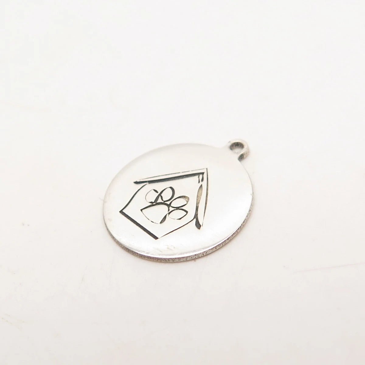 925 Sterling Silver USA Two In Town Dog House Charm Pendant