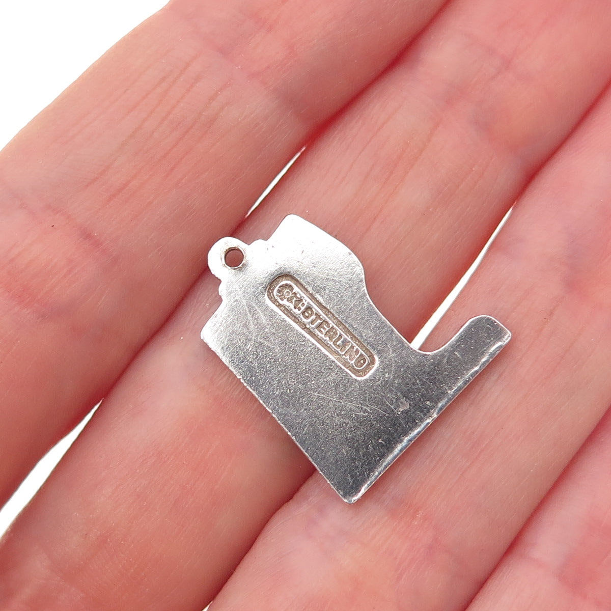 Maisels 925 Sterling Silver Vintage District of Columbia Oxidized Charm Pendant