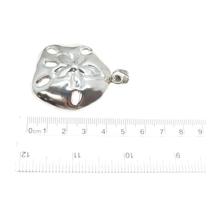 925 Sterling Silver Vintage Sand Dollar Pendant