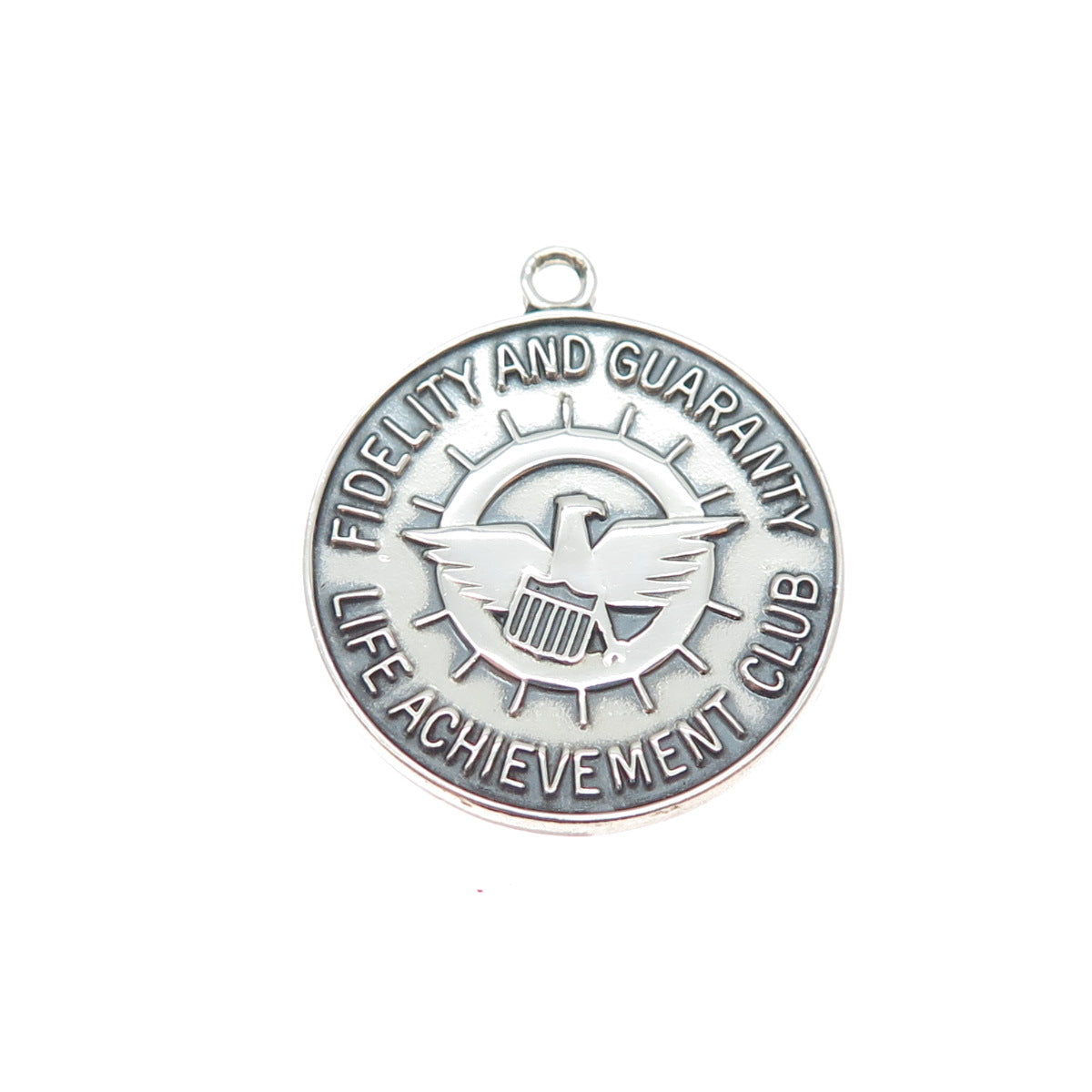 925 Sterling Vintage 1972 Fidelity & Guaranty Life Achievement Club Pendant
