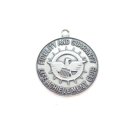 925 Sterling Vintage 1972 Fidelity & Guaranty Life Achievement Club Pendant