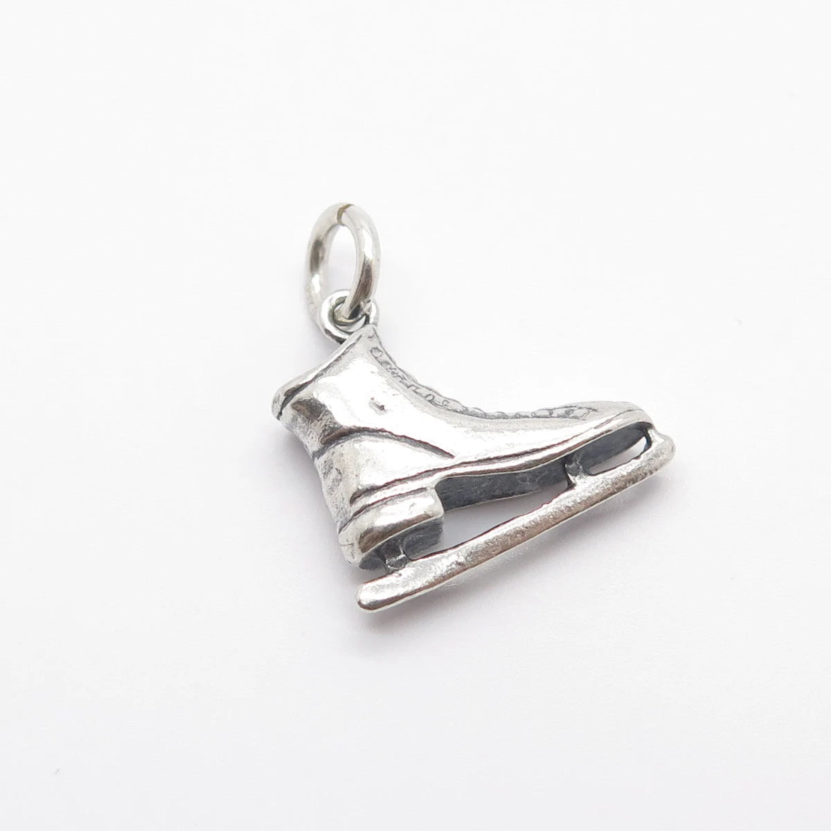 925 Sterling Silver Vintage Mexico Ice Skating Shoe Charm Pendant