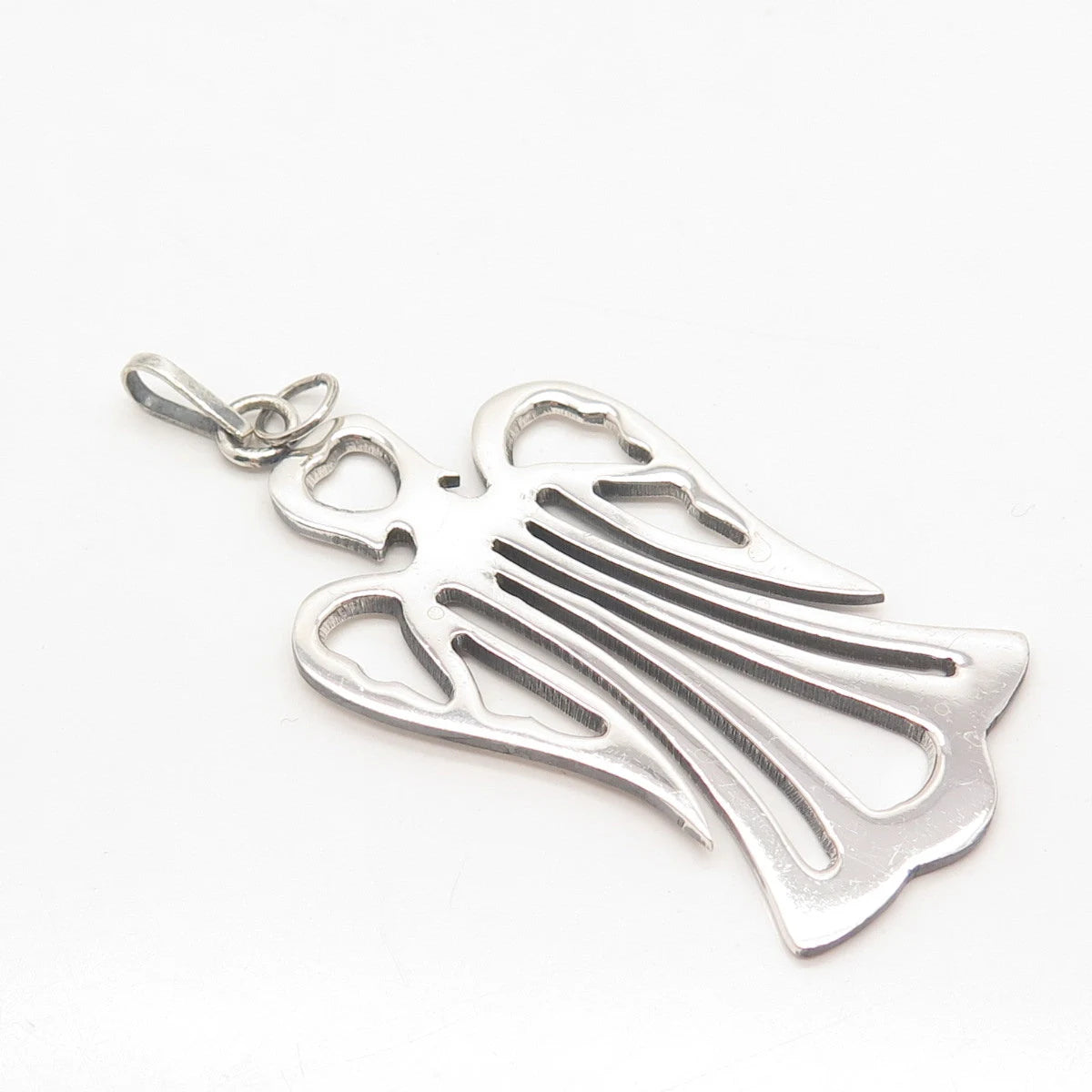 925 Sterling Silver Vintage Mexico Angel Pendant