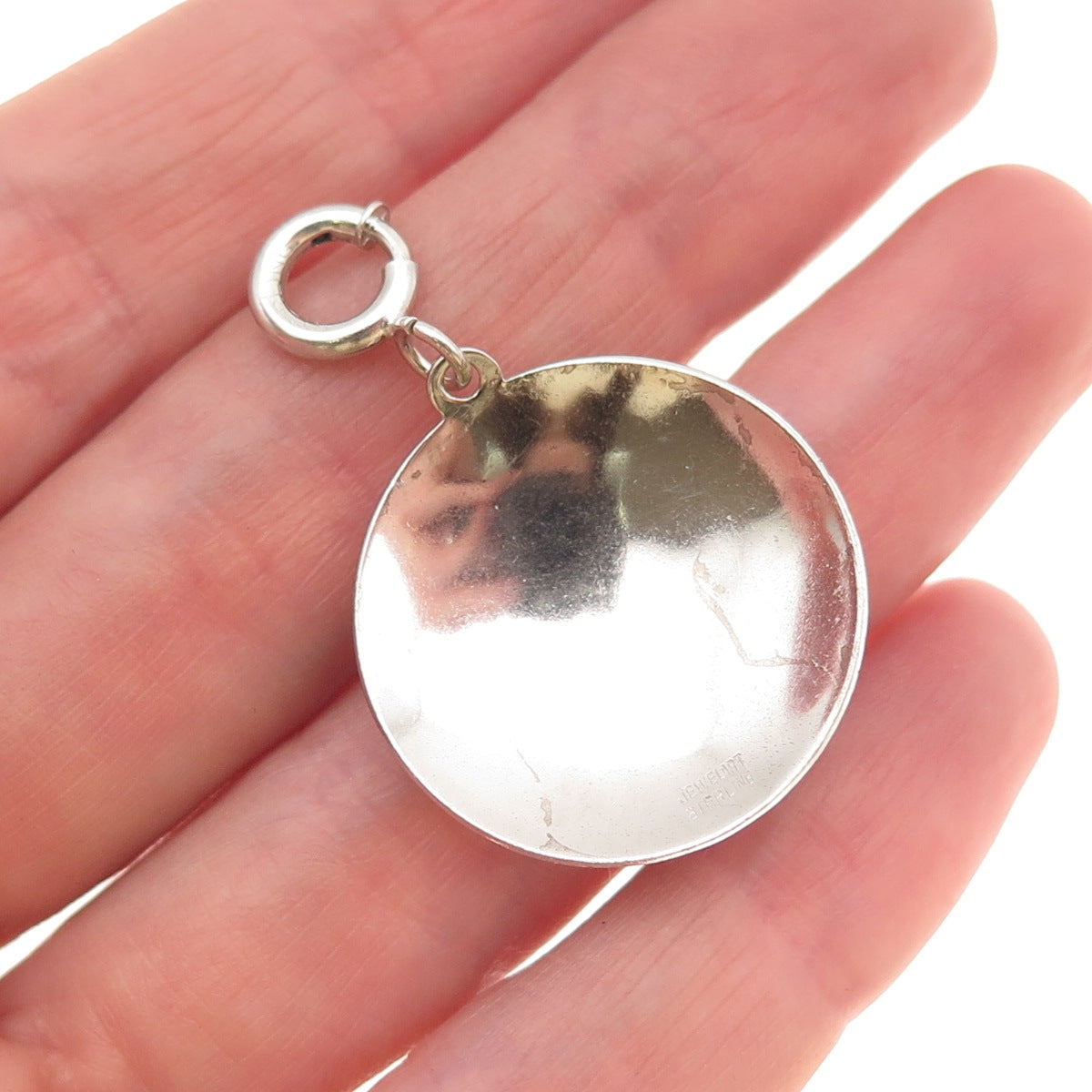 JewelArt 925 Sterling Silver Antique Art Deco Tree of Life Spring Ring Pendant
