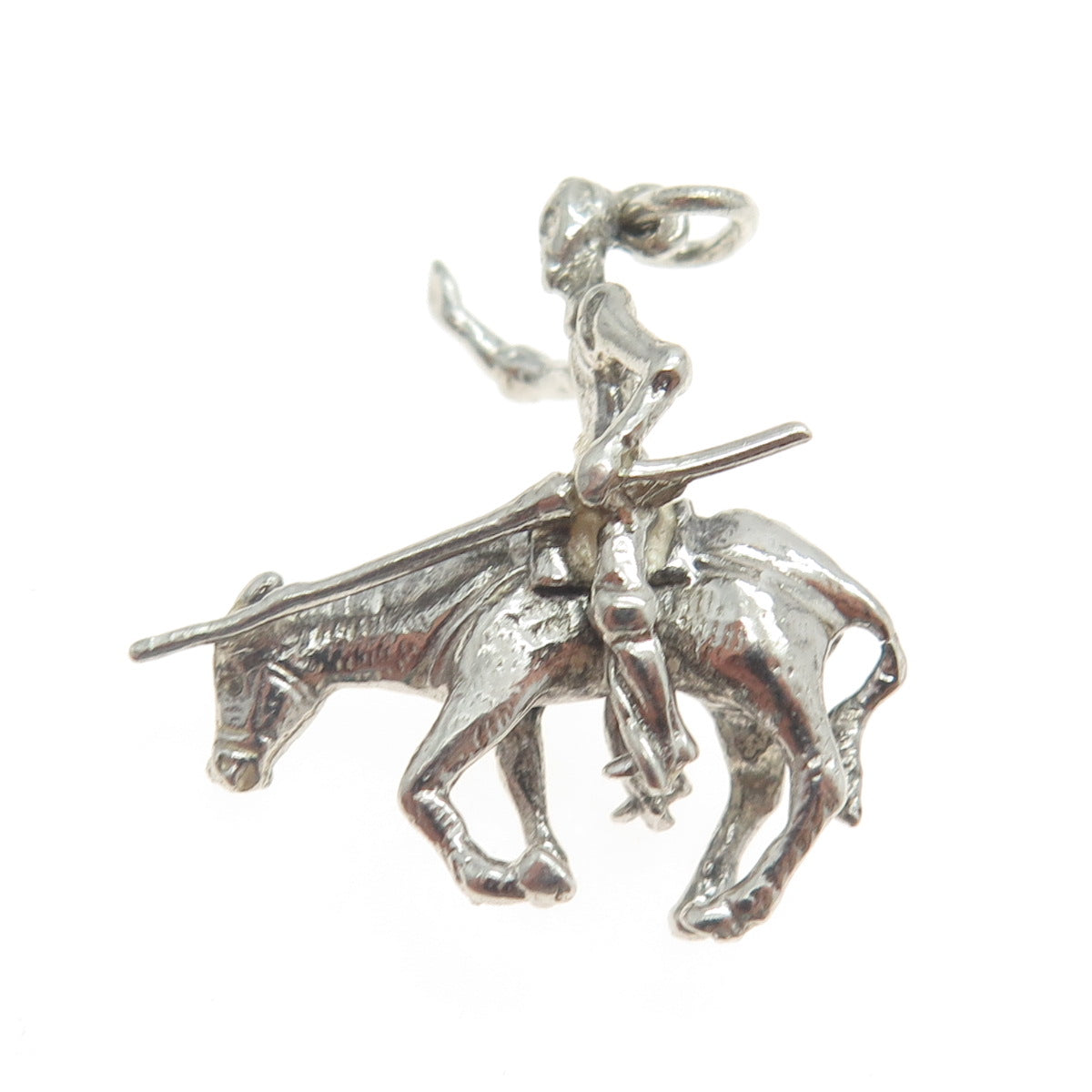 925 Sterling Silver Vintage Nomad on Donkey Charm Pendant