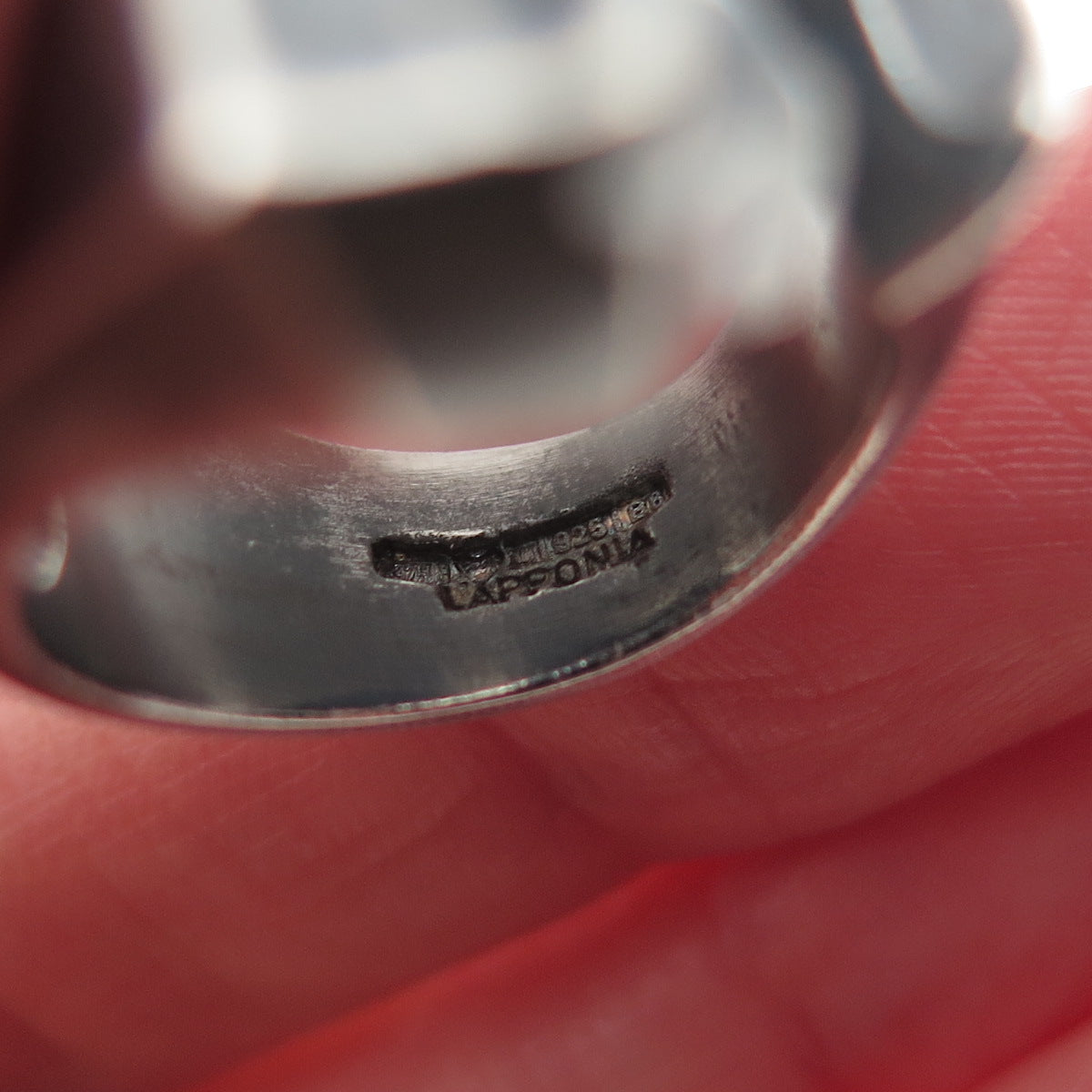 LAPPONIA 925 Sterling Vintage 1979 Finland Modernist Adjustable Ring Size 6.25