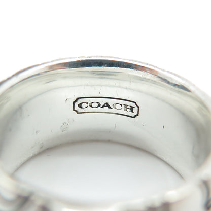 COACH 925 Sterling Silver Modernist Ring Size 6.5