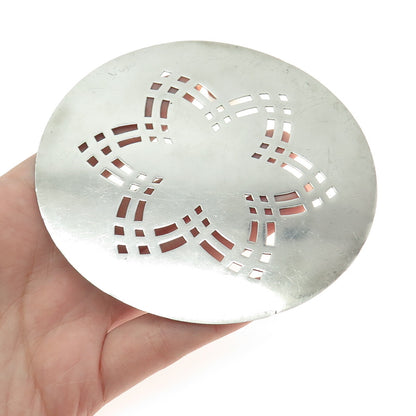 925 Sterling Silver Vintage Floral Trivet Stand