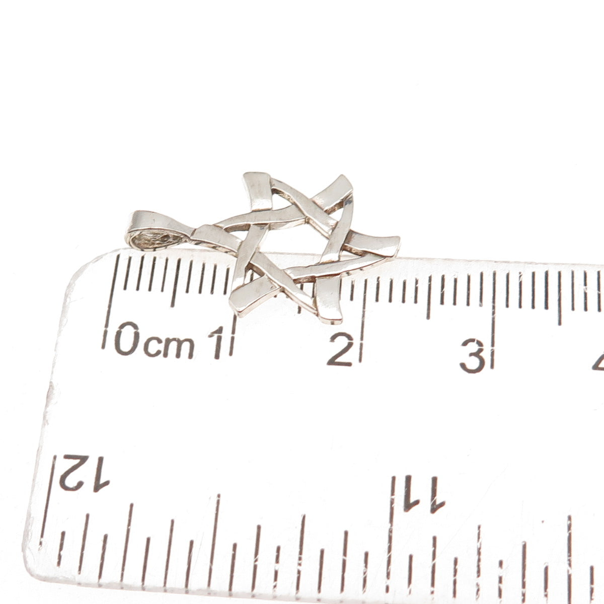 Kabana 925 Sterling Silver Vintage Star of David Oxidized Charm Pendant