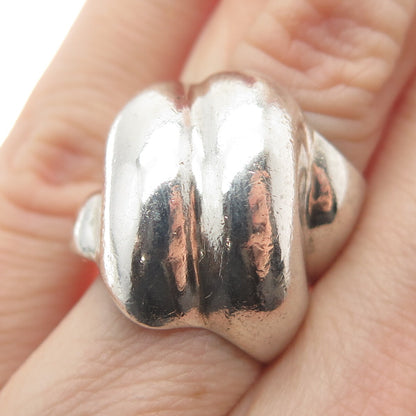 ESPO JOSEPH ESPOSITO 925 Sterling Silver Vintage Ribbed Wide Ring Size 5