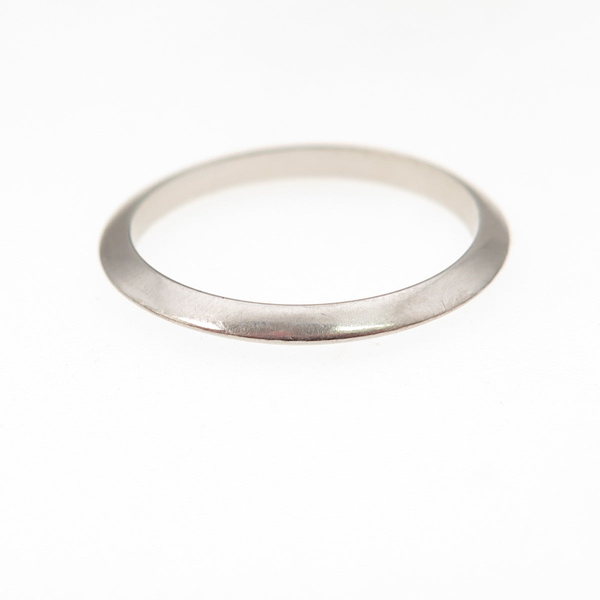 Tiffany & Co. 950 Platinum Vintage Knife-Edge Wedding Band Ring Size 6