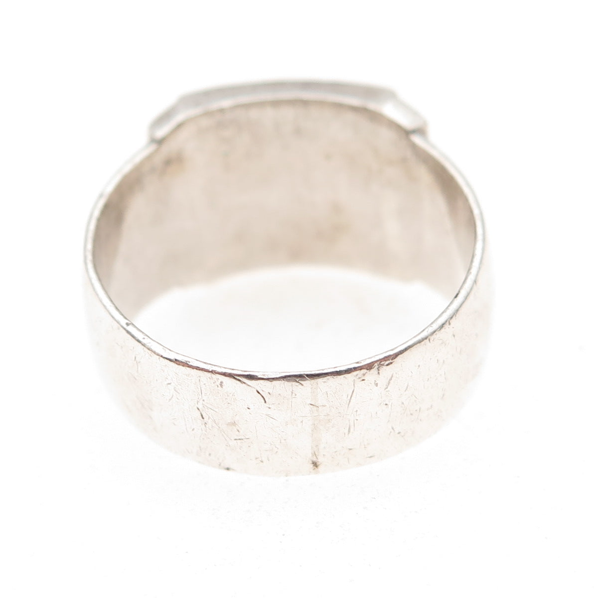 925 Sterling Silver Antique 1946 Japan US Soldier Oxidized Ring Size 10.5