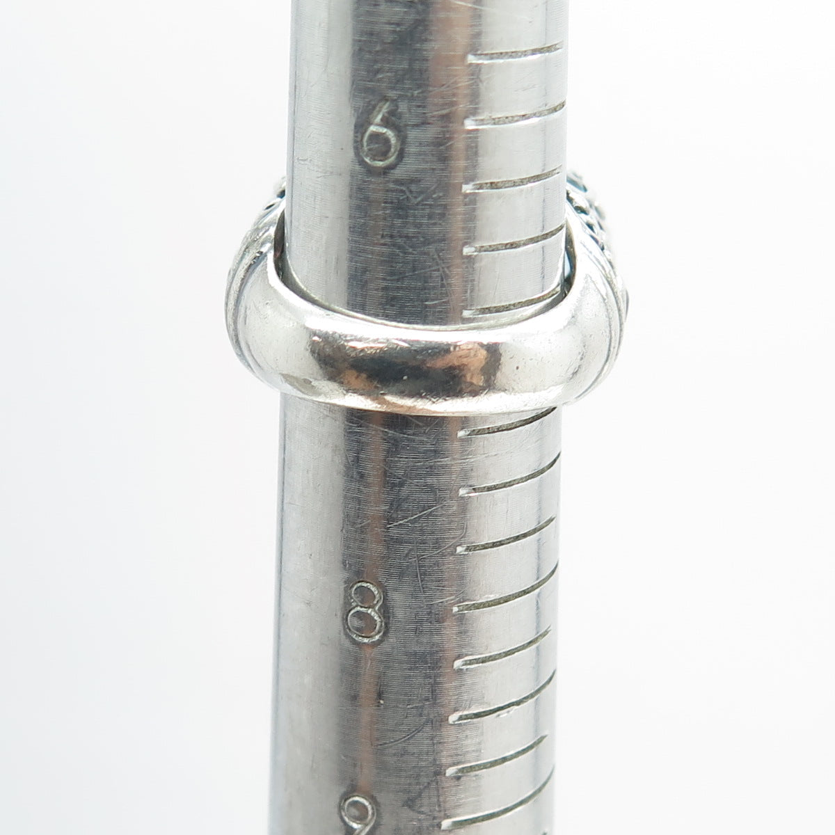 925 Sterling Silver Vintage Amethyst Citrine Peridot Topaz Gem Ring Size 7.25