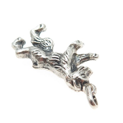 800 Silver Antique Art Deco Royal Bear Charm Pendant