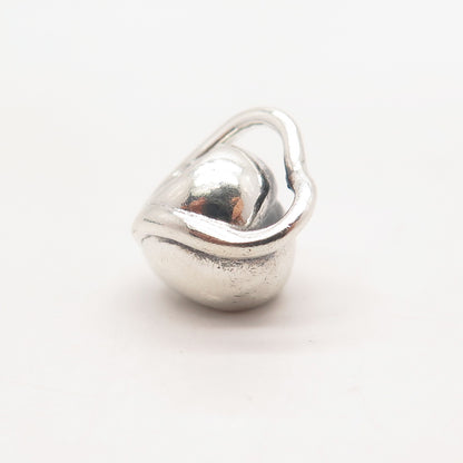 925 Sterling Silver Vintage Chamilia Heart Bead Charm