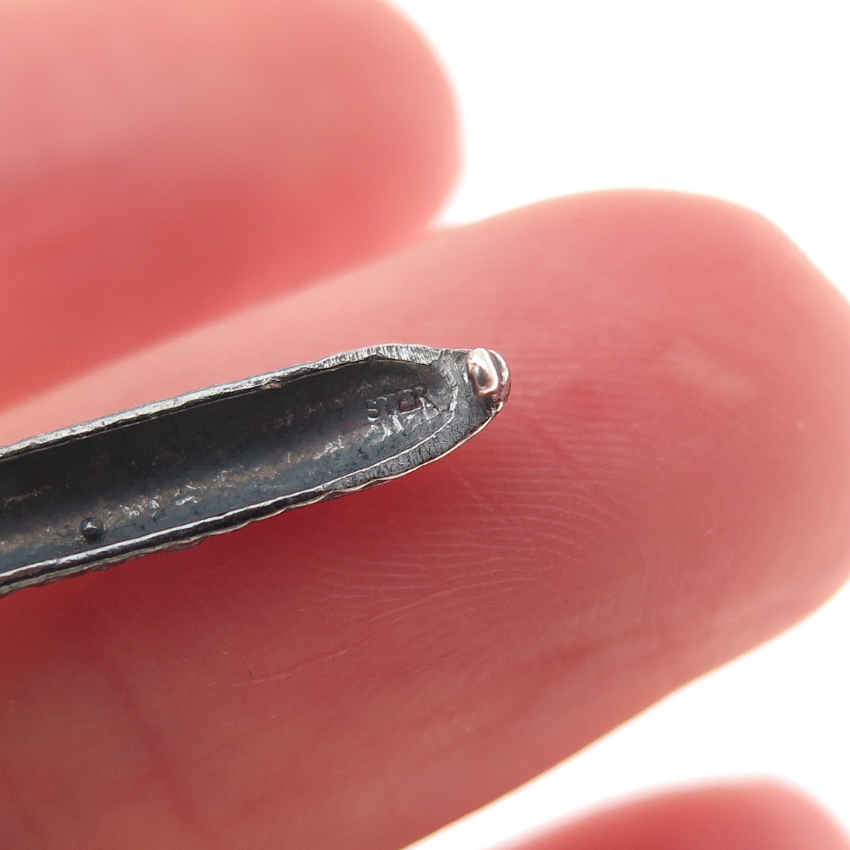 925 Sterling Silver Vintage BOAC Comet IV Airplane Oxidized Locket Charm Pendant