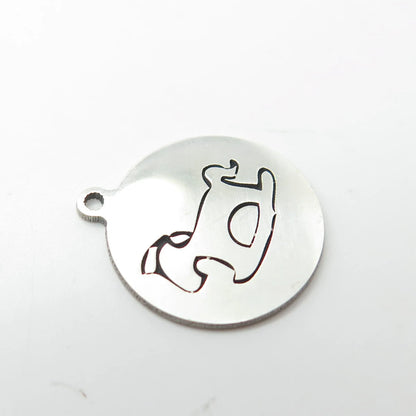 925 Sterling Silver USA Two In Town Rocking Horse Charm Pendant