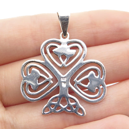 925 Sterling Silver Vintage Celtic Cross Pendant