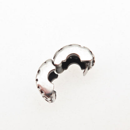 Pandora 925 Sterling Silver Swirl Clip Charm