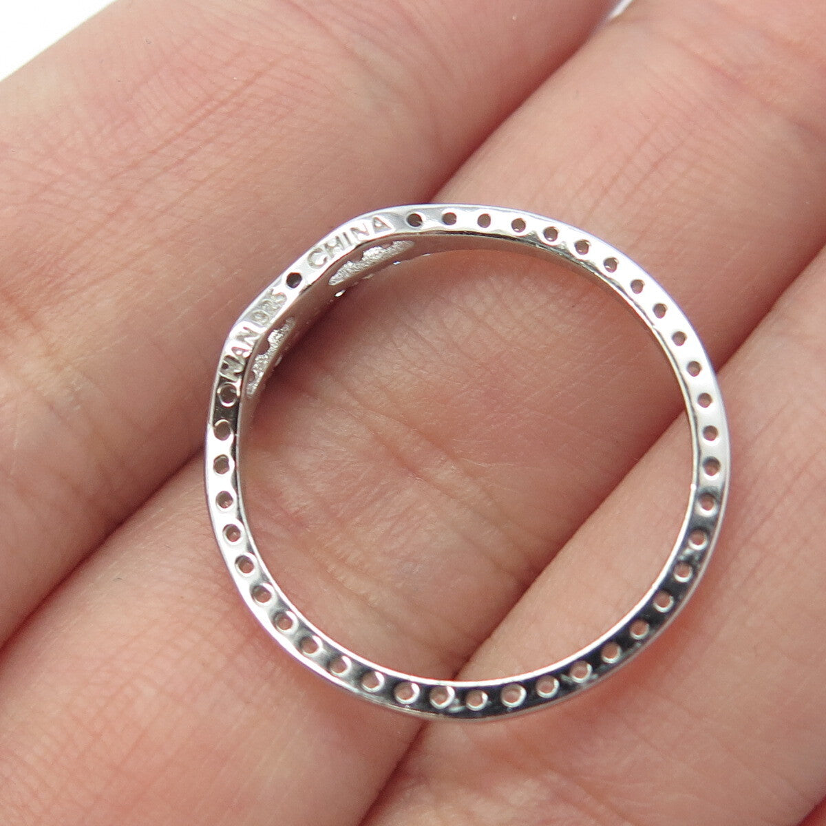 HAN 925 Sterling Silver Pave C Z Circle of Life Slide Pendant