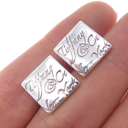 TIFFANY & CO. 925 Sterling Silver Vintage New York Cufflinks
