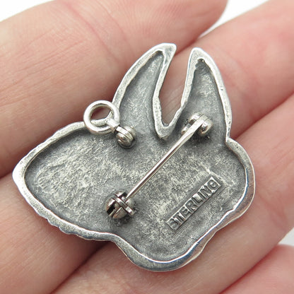 925 Sterling Silver Vintage Honorary Life Membership Order Pin Brooch / Pendant