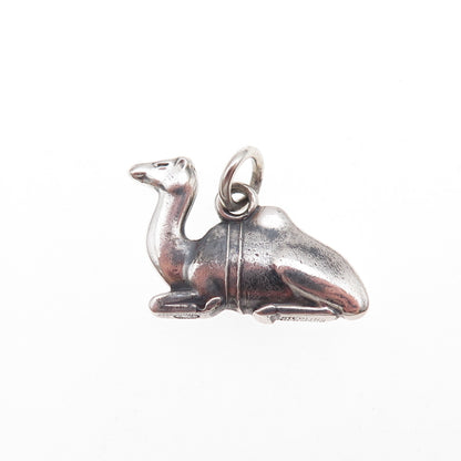 Georg Jensen 925S Sterling Silver Vintage Denmark Camel Oxidized Charm Pendant