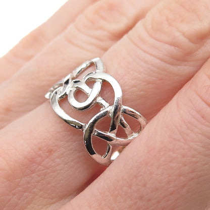 Charles Winston 925 Sterling Silver Vintage Celtic Knot Ring Size 8