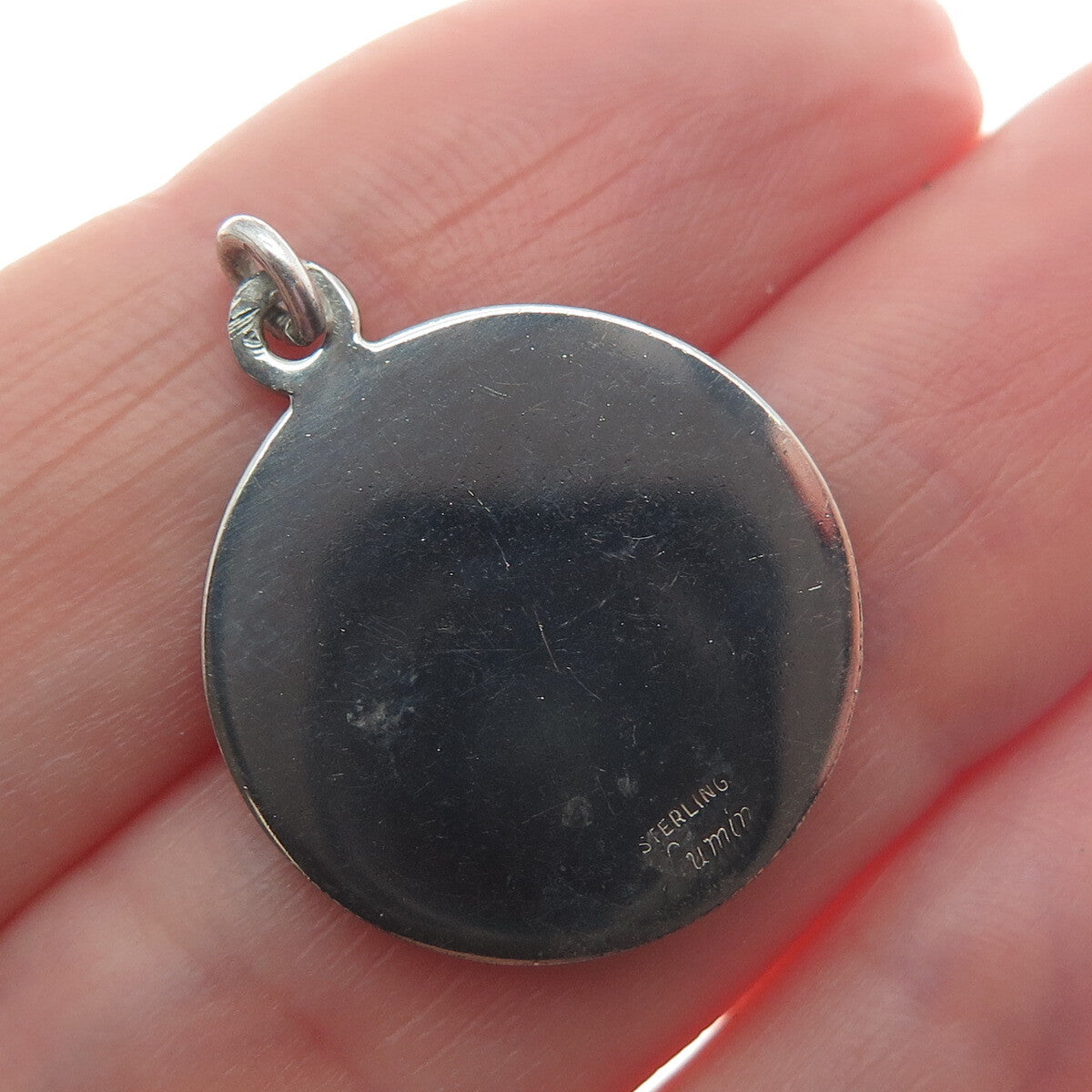 LUMIN 925 Sterling Silver Vintage Confirmation Religious Charm Pendant