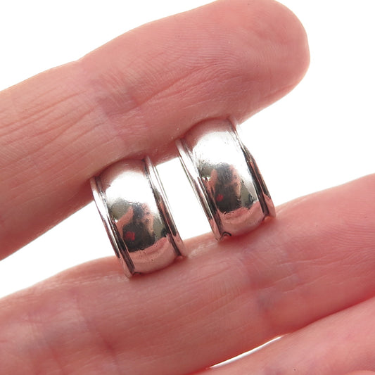 Ralph Lauren 925 Sterling Silver Vintage Oxidized Hoop Earrings