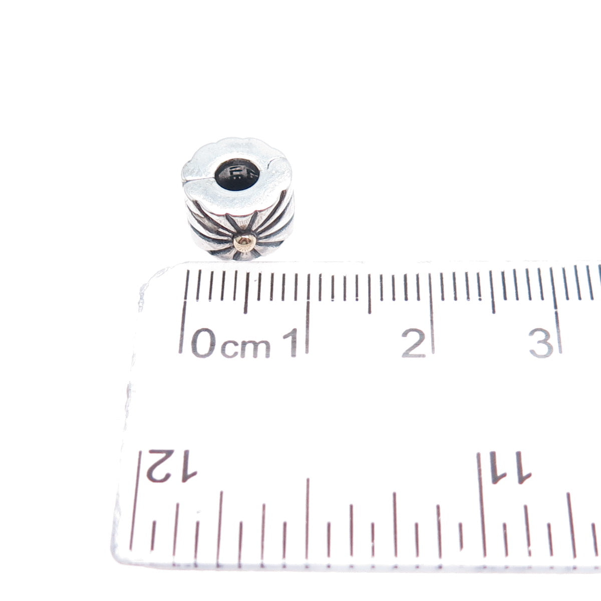 PANDORA 925 Sterling Silver & Gold Sunburst Clip Charm