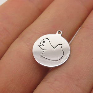 925 Sterling Silver USA Two In Town Squirrel Charm Pendant