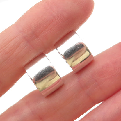 FB Franz Breuning 925 Sterling Silver Vintage Wide Hoop Earrings