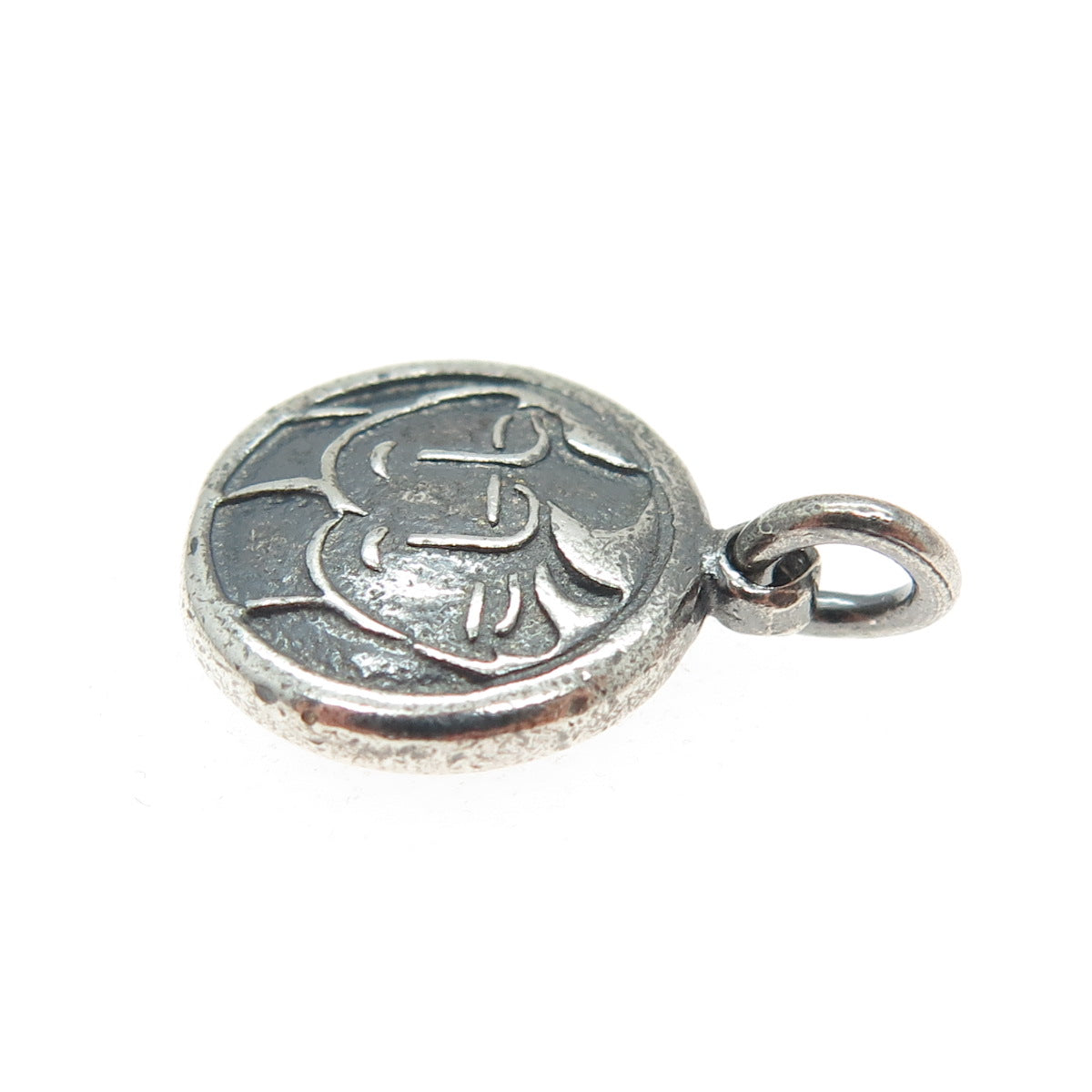 925 Sterling Silver Vintage Gemini Zodiac & Tiger Chinese Horoscope Mini Pendant