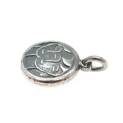 925 Sterling Silver Vintage Gemini Zodiac & Tiger Chinese Horoscope Mini Pendant