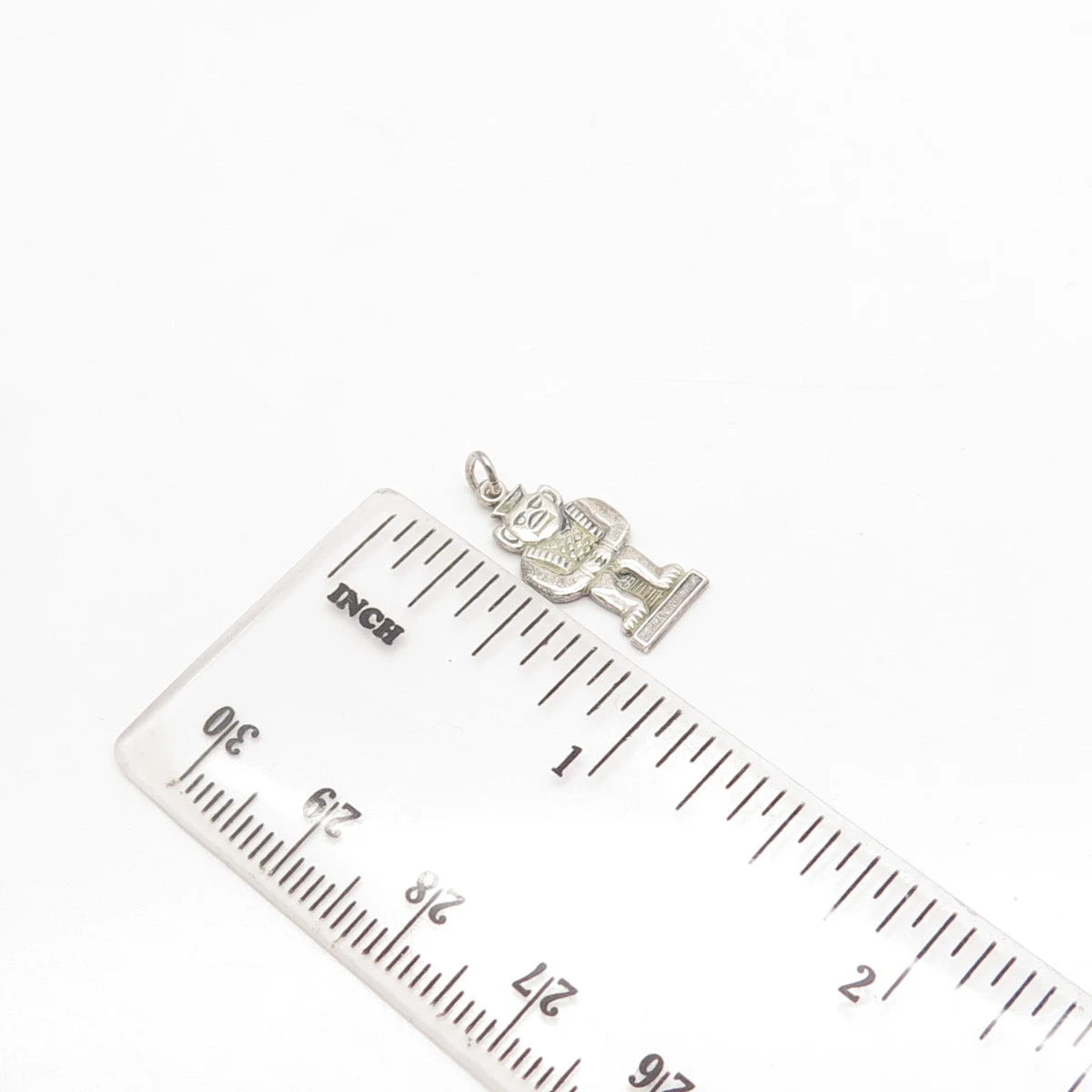 925 Sterling Silver Vintage Uncas Tribal Totem Charm Pendant