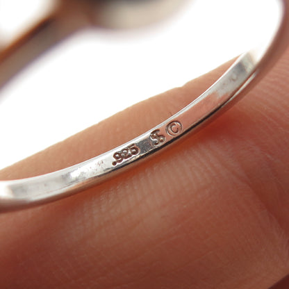 SHUBE 925 Sterling Silver Vintage Real Lapis Lazuli Ring Size 9