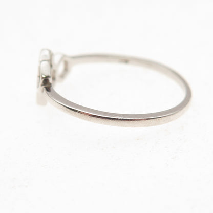 925 Sterling Silver Vintage Honeycomb Oxidized Ring Size 9.75