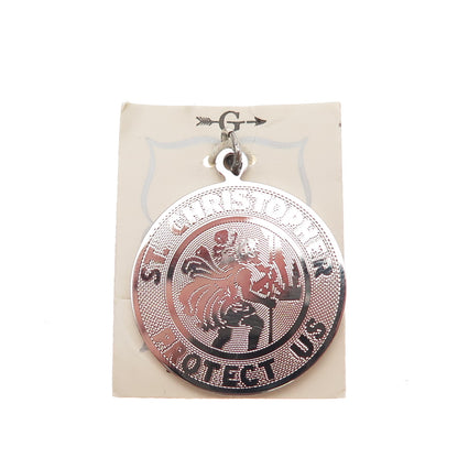 Griffith & Sons 925 Sterling Silver Vintage St. Christopher Medal Charm Pendant