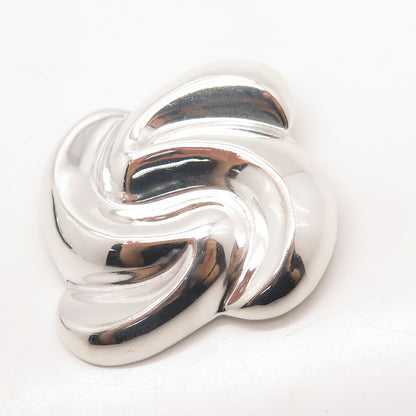 925 Sterling Silver Vintage Mexico Modernist Pin Brooch