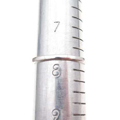 925 Sterling Silver Vintage Infinity Knot Oxidized Ring Size 7.75