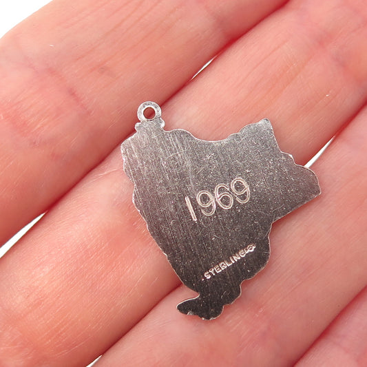 Griffith & Sons 925 Sterling Silver Vintage 1969 New York State Charm Pendant