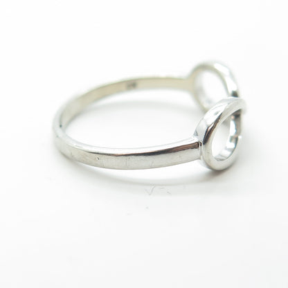 925 Sterling Silver Infinity Ring Size 7