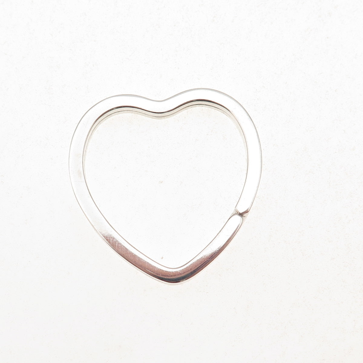Tiffany & Co. 925 Sterling Silver Vintage Heart Key Ring Holder