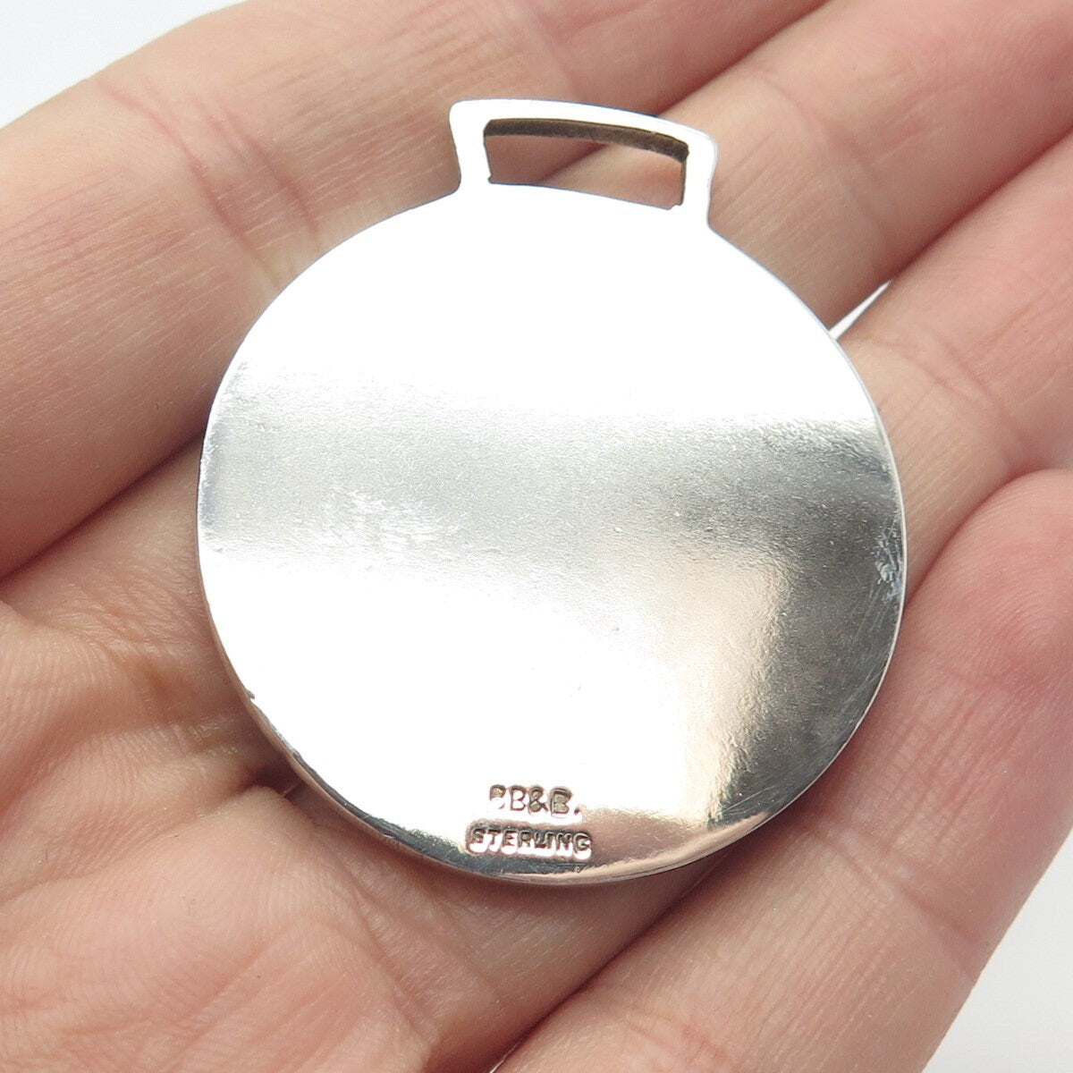 925 Sterling Silver Vintage Bailey Banks & Biddle "Pistol Match" Pendant