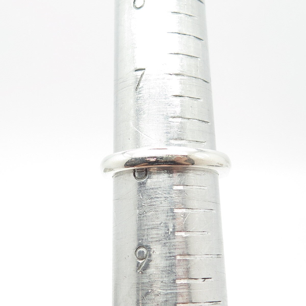 925 Sterling Silver Vintage Michelle Albala Classic Band Ring Size 8